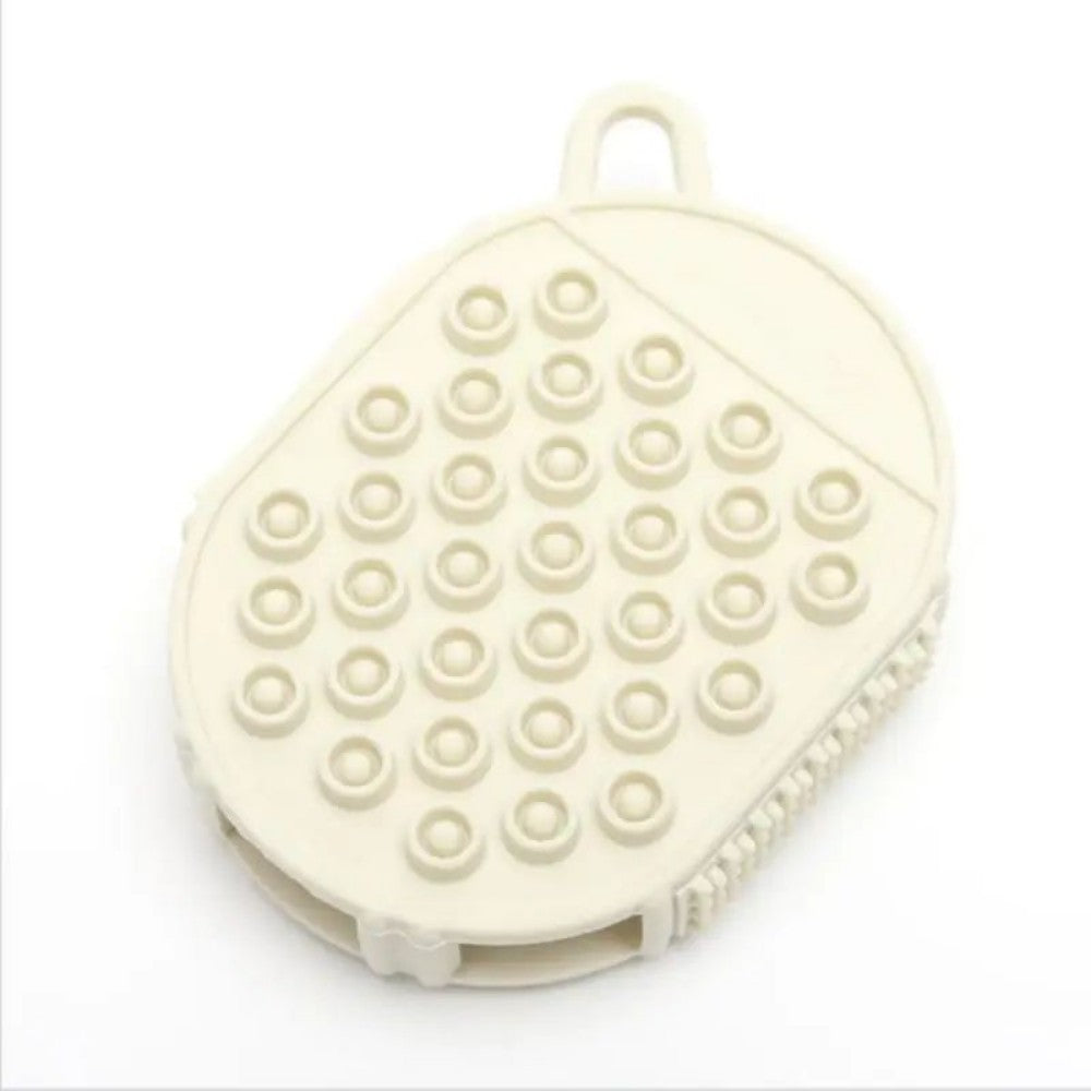 Bath Brush – Silicone Shower Scrubber & Exfoliating Gloves