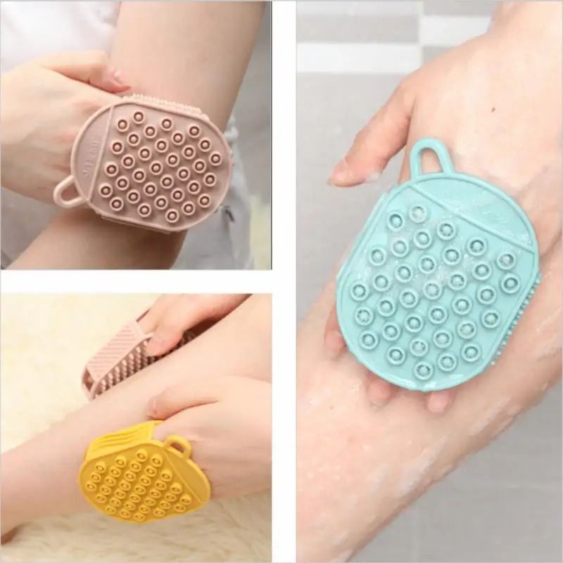 Bath Brush – Silicone Shower Scrubber & Exfoliating Gloves