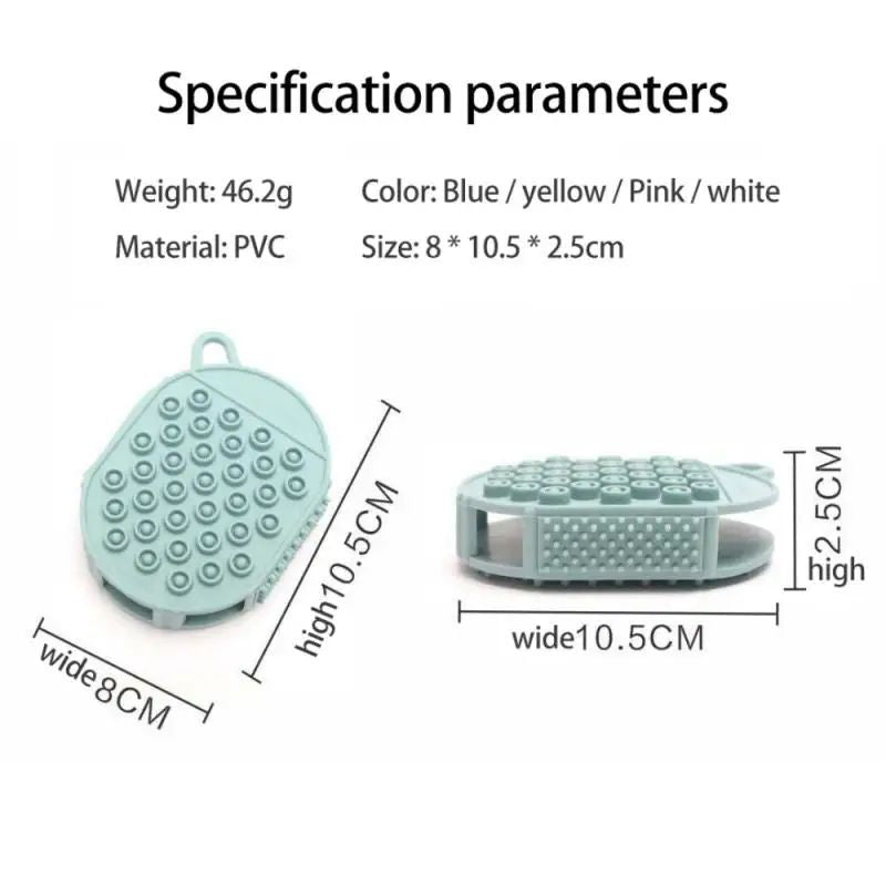 Bath Brush – Silicone Shower Scrubber & Exfoliating Gloves
