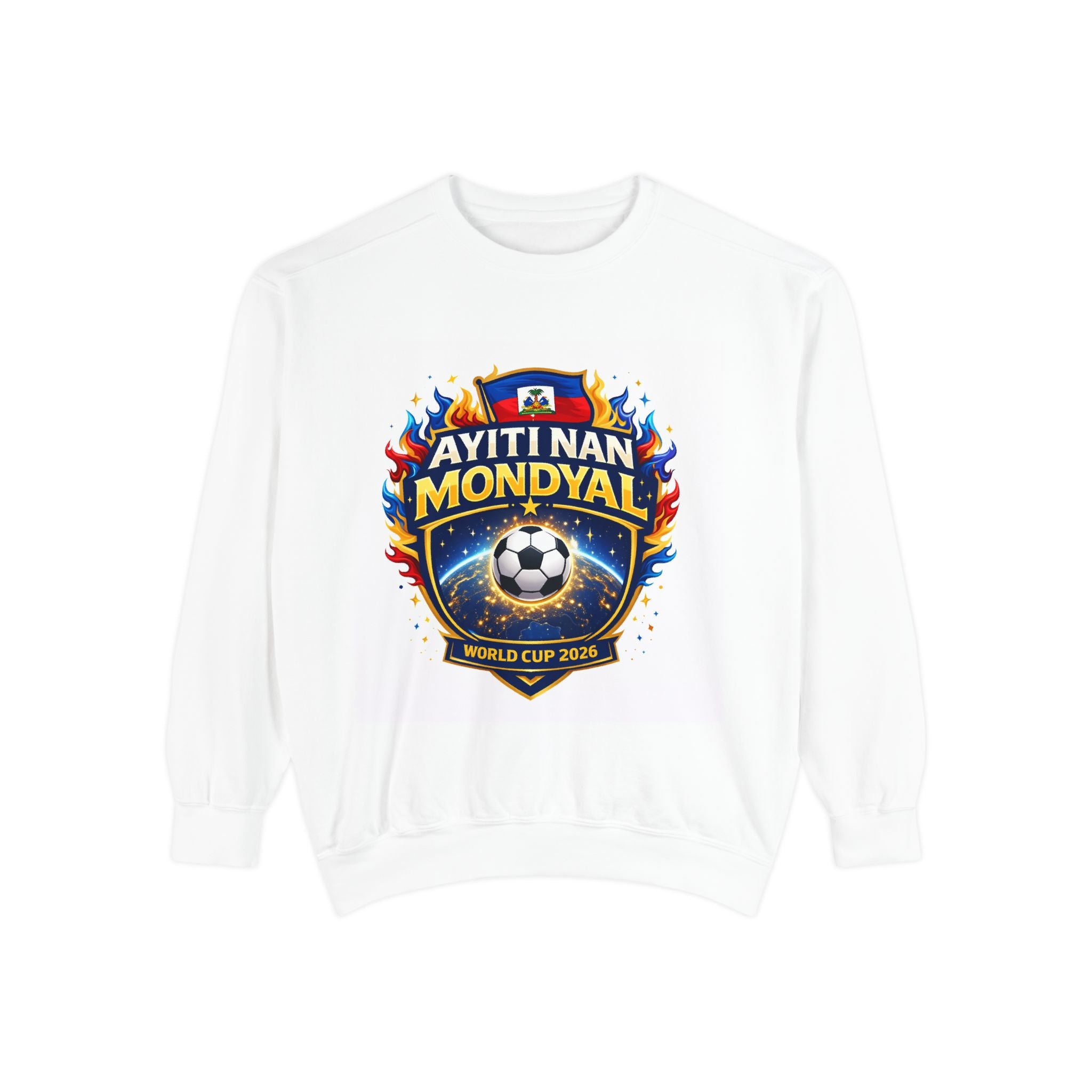 Ayiti Nan Mondyal Soccer Sweatshirt — Haiti World Cup 2026 Fan Pullover