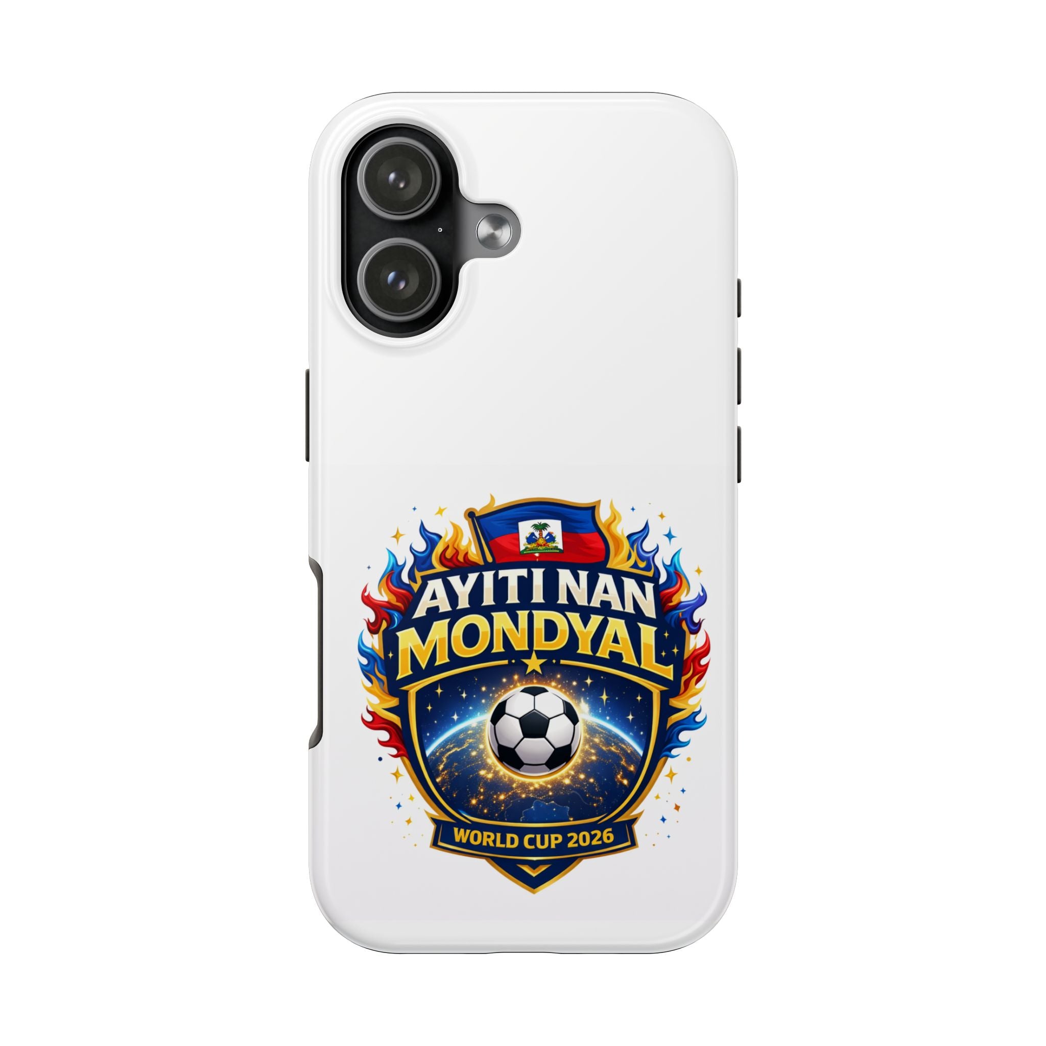 Ayiti Nan Mondyal Soccer Phone Case — World Cup 2026 Haitian Pride Tough Phone Case
