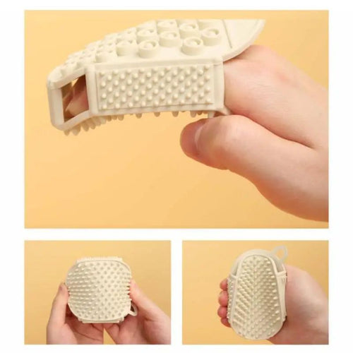 Bath Brush – Silicone Shower Scrubber & Exfoliating Gloves